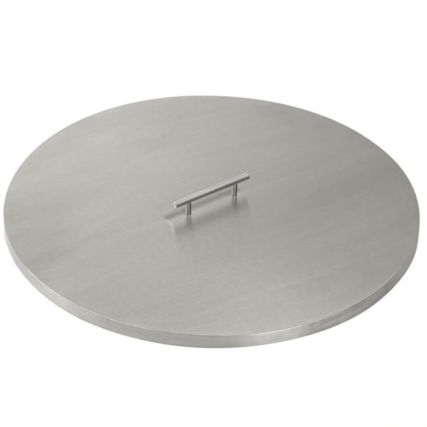 American Fireglass Round Stainless Steel Fire Pit Cover & Reviews Wayfair